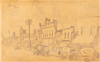 CHARLES BURCHFIELD Small Town in August.
